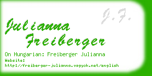 julianna freiberger business card
